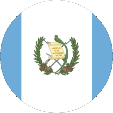 Drapeaux Amériques Guatemala Rond 