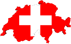 Bandiere Europa Svizzero Carta Geografica 