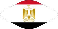 Banderas África Egipto Oval 02 
