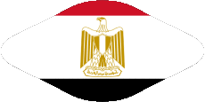 Fahnen Afrika Ägypten Oval 02 