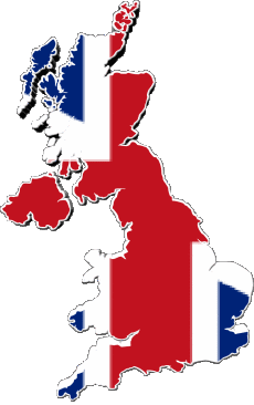 Banderas Europa Reino Unido Mapa 