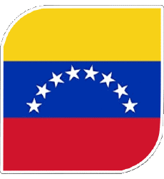 Bandiere America Venezuela Quadrato 