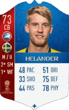 Multimedia Videospiele F I F A - Karten Spieler Schweden Filip Helander 