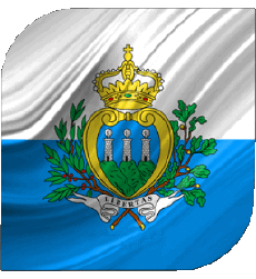 Bandiere Europa San Marino Quadrato 