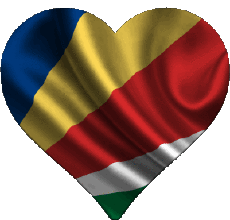 Flags Africa Seychelles Heart 