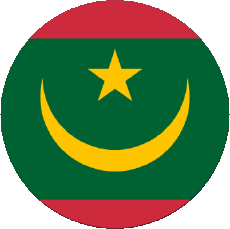 Bandiere Africa Mauritania Tondo 
