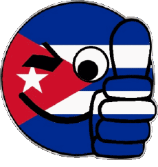 Drapeaux Amériques Cuba Smiley - OK 