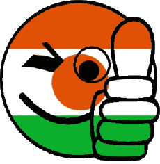 Drapeaux Afrique Niger Smiley - OK 