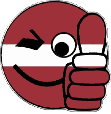 Banderas Europa Letonia Smiley - OK 