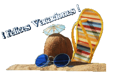 Messages Espagnol Felices Vacaciones Fond Transparent 14 