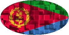 Flags Africa Eritrea Oval 01 
