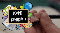 Messages French Bonne Rentrée Animated Background 004 