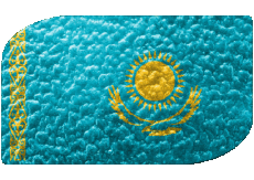 Banderas Asia Kazajstán Rectángulo 