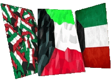 Banderas Asia Kuwait Forma 01 