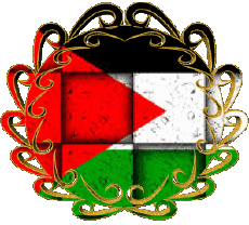 Bandiere Asia Palestina Forma 