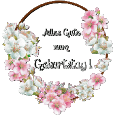 Nachrichten Deutsche Alles Gute zum Geburtstag Blumen 017 