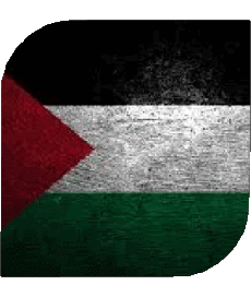 Drapeaux Asie Palestine Carré 