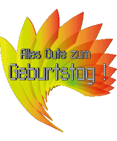 Nachrichten Deutsche Alles Gute zum Geburtstag Zusammenfassung - geometrisch Transparenter Hintergrund 005 