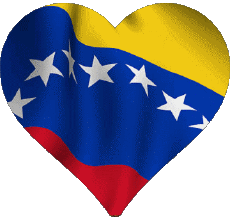 Bandiere America Venezuela Cuore 