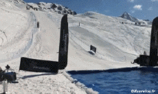 Humor -  Fun Sport Ski Water Slide Fail 