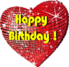 Mensajes Inglés Happy Birthday Heart 002 