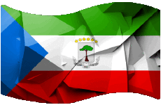 Banderas África Guinea Ecuatorial Rectángulo 