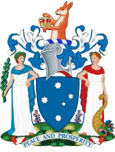 Drapeaux Océanie Australie Victoria Blason 