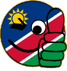 Drapeaux Afrique Namibie Smiley - OK 