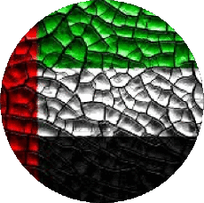 Bandiere Asia Emirati Arabi Uniti Tondo 