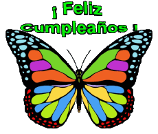 Messages Spanish Feliz Cumpleaños Mariposas 002 