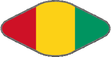 Fahnen Afrika Guinea Oval 02 