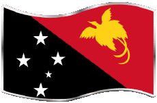 Flags Oceania Papua New Guinea Rectangle 