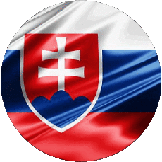 Bandiere Europa Slovacchia Tondo 