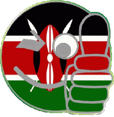 Drapeaux Afrique Kenya Smiley - OK 