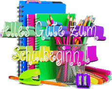 Messages German Alles Gute zum Schulbeginn Transparent Background 004 