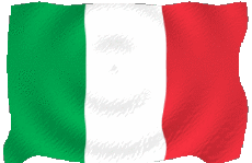 Banderas Europa Italia Nacional Ondulación 