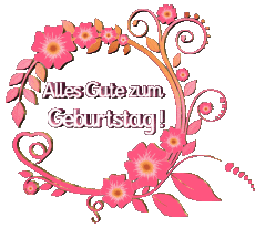 Messages German Alles Gute zum Geburtstag Blumen 022 