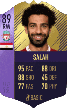 Multi Média Jeux Vidéo F I F A - Joueurs Cartes Egypte Mohamed Salah 