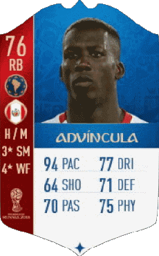 Multimedia Vídeo Juegos F I F A - Jugadores  cartas Perú Luis Advíncula 