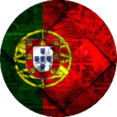 Flags Europe Portugal Round 