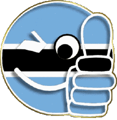 Fahnen Afrika Botswana Smiley - OK 