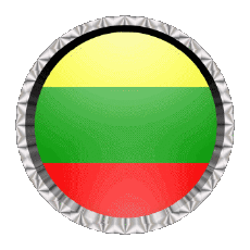Flags Europe Lithuania Round - Rings 
