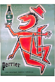 Humor -  Fun ART Retro posters - Brands Perrier 