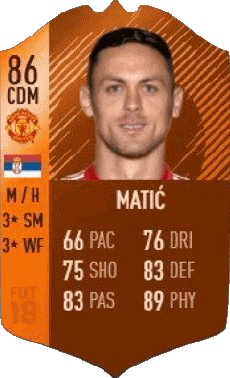Multi Média Jeux Vidéo F I F A - Joueurs Cartes Serbie Nemanja Matic 