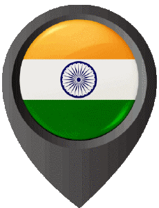 Bandiere Asia India Perno di posizione 