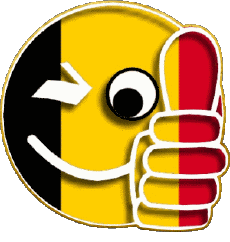 Flags Europe Belgium Smiley - OK 