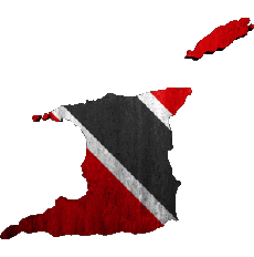 Banderas América Trinidad y Tobago Mapa 
