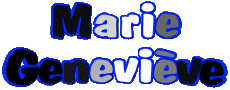 Prénoms FEMININ - France M Composé Marie Geneviève 