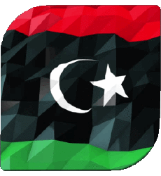 Banderas África Libia Plaza 