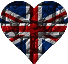 Banderas Europa Reino Unido Corazón 